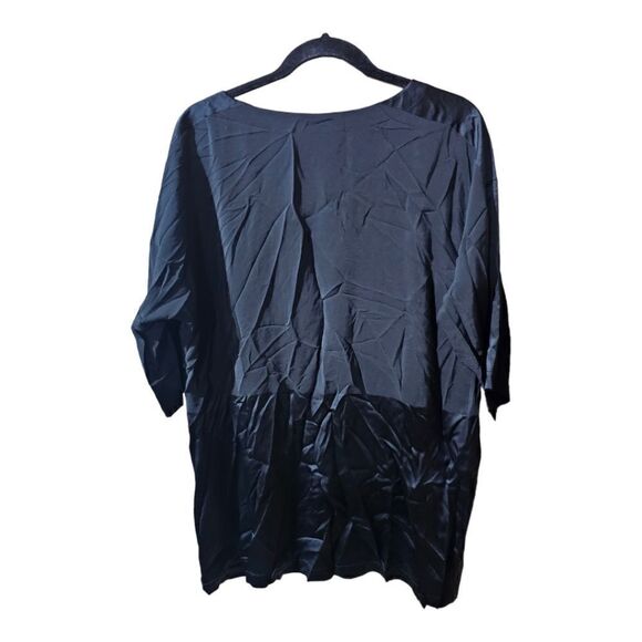 EILEEN FISHER Mixed Media Silk Tunic - Size Small - Picture 2 of 9